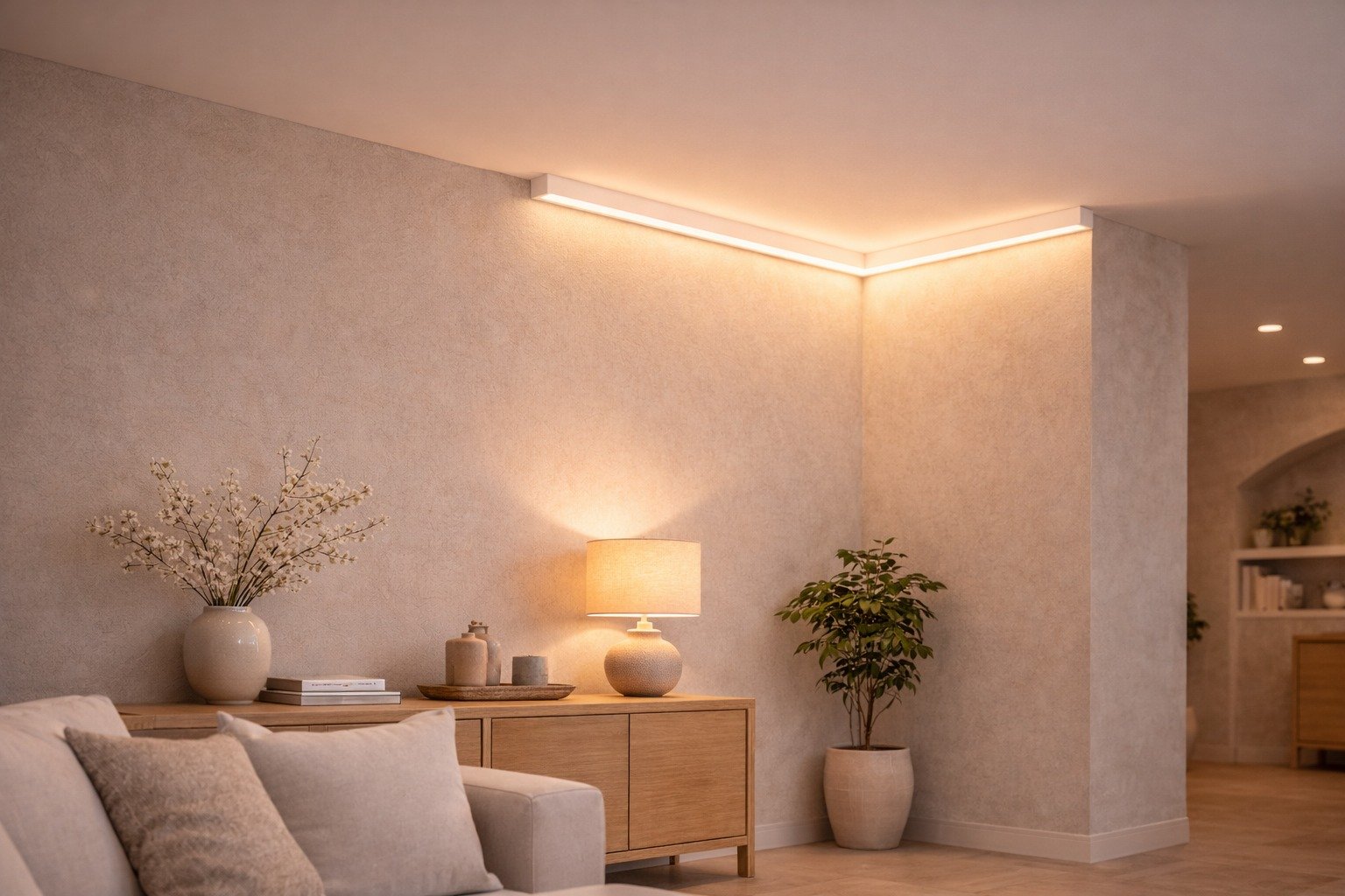 AV-Corner Profile : Seamless & Modern Corner LED Lighting Integration - Image 3
